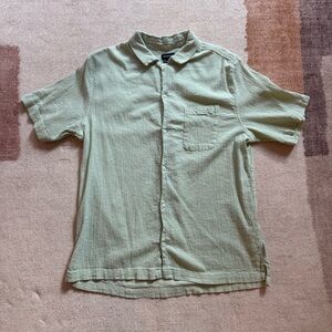 Urban Outfitters Standard Cloth Men's Green Short Sleeve Shirt (M)